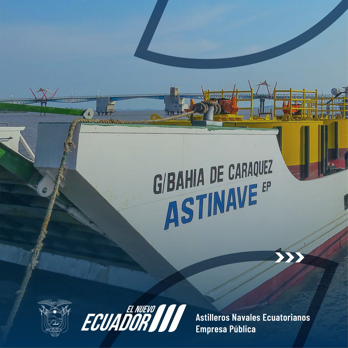 AstinaveEp's tweet photo. En ASTINAVE EP, la línea Costa Afuera desarrolla infraestructura petrolera y tendido de tuberías submarinas, operando en proyectos clave como la Plataforma AMISTAD.

Impulsamos el sector energético del Ecuador. 🇪🇨⚓

#AstinaveEP #Offshore #ElNuevoEcuador https://t.co/3M50mRPACB