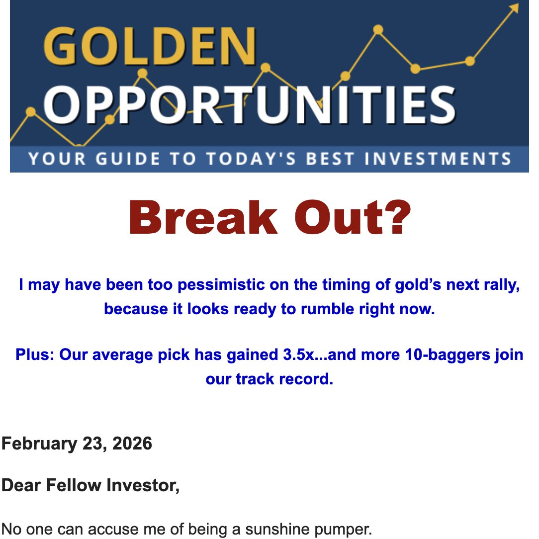 Gold Newsletter tweet media