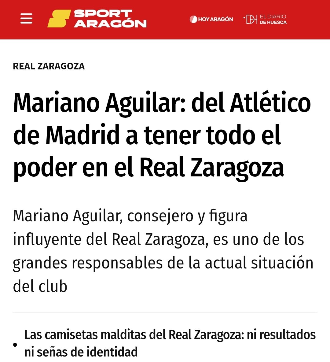 El futuro del Gobierno de Aragón y hasta el del Real Zaragoza se cocina en despachos de Madrid.
Y todavía pretenden convencernos de que no hace falta votar a Chunta Aragonesista.
O recuperamos la voz y el pulso propio, o seguirán decidiendo por nosotros.