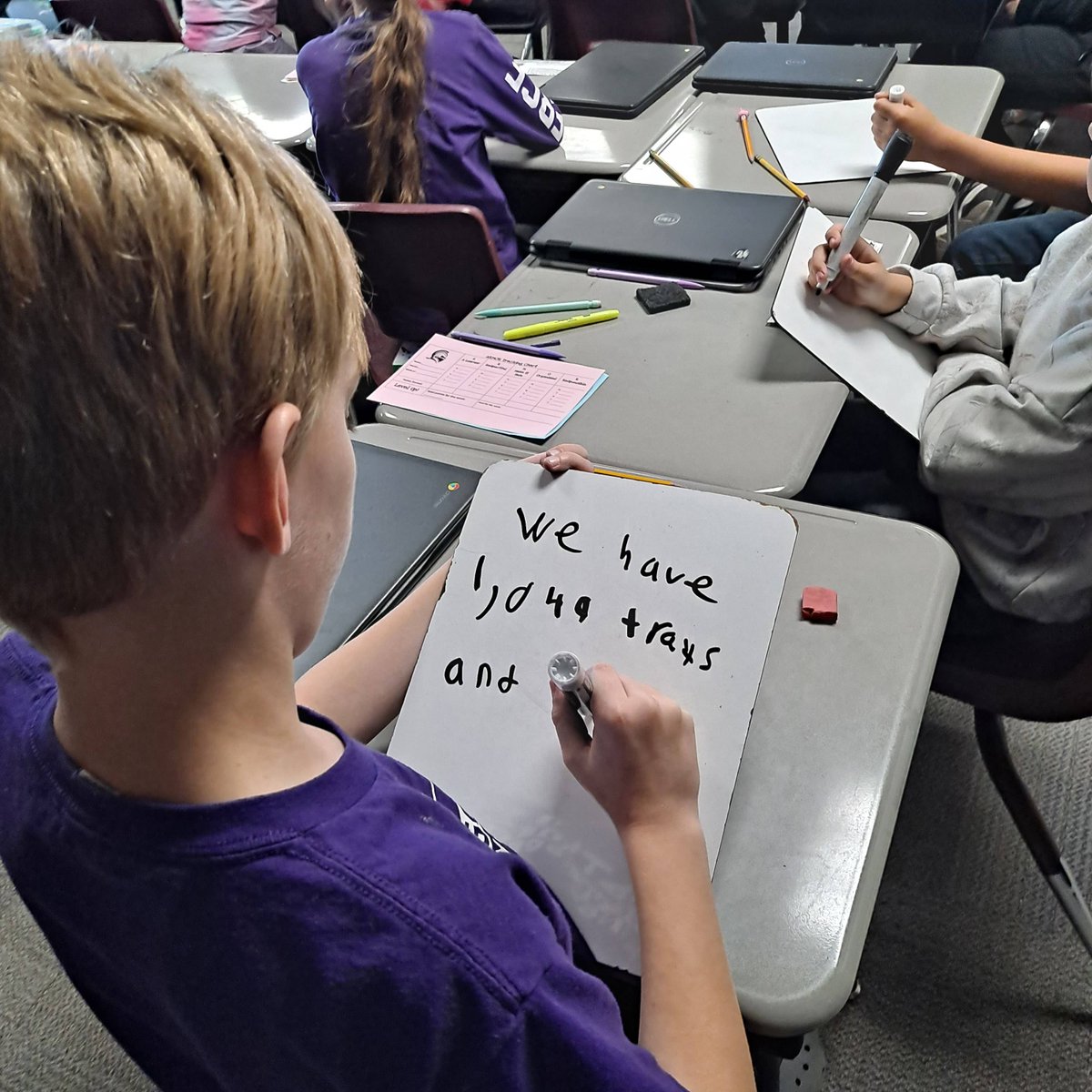 Our students are proving that word problems are no match for their thinking skills! By breaking down the question, highlighting key information, choosing strategies, and showing their work, students are confidently solving word problems like true mathematicians. #uknighted