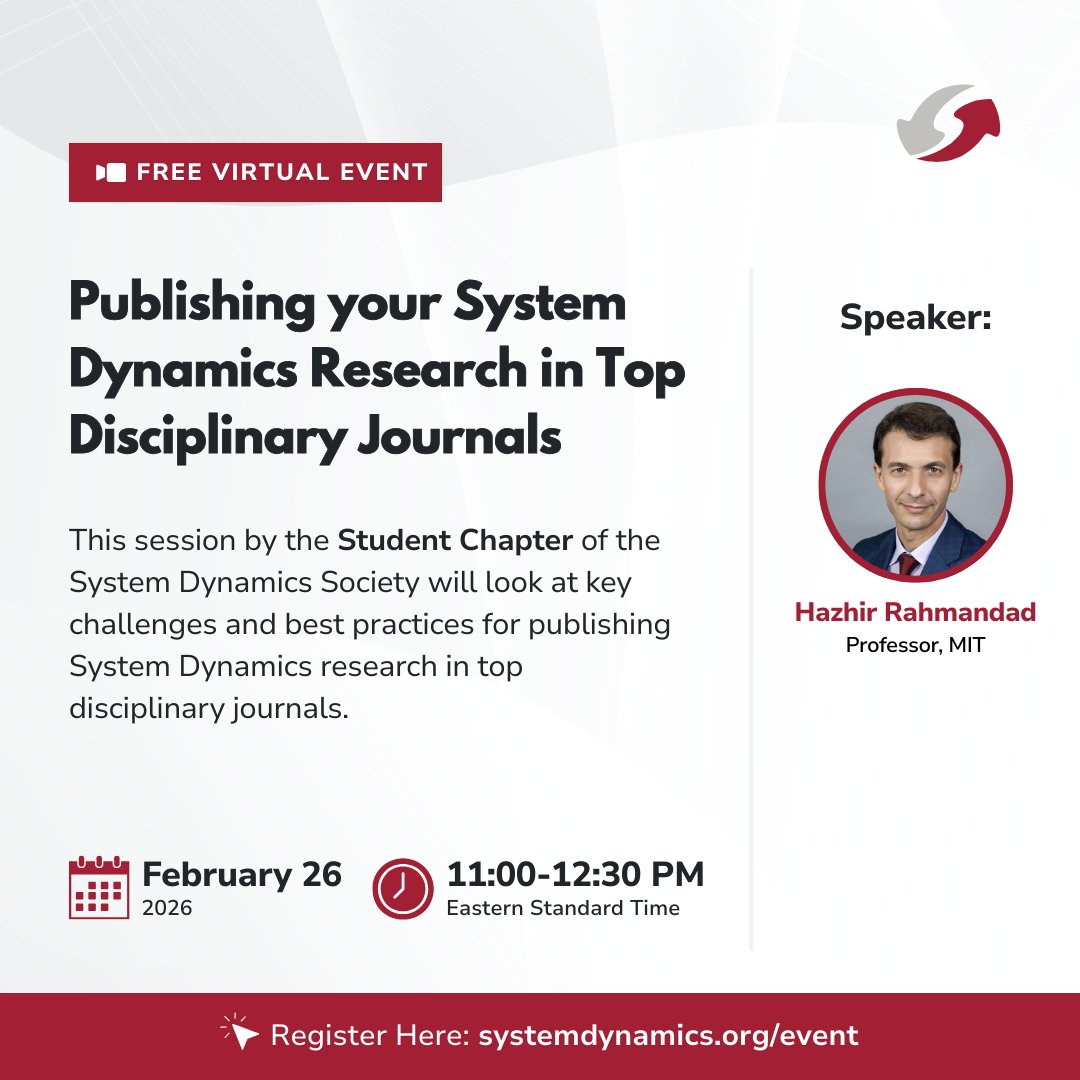 System Dynamics Society tweet media