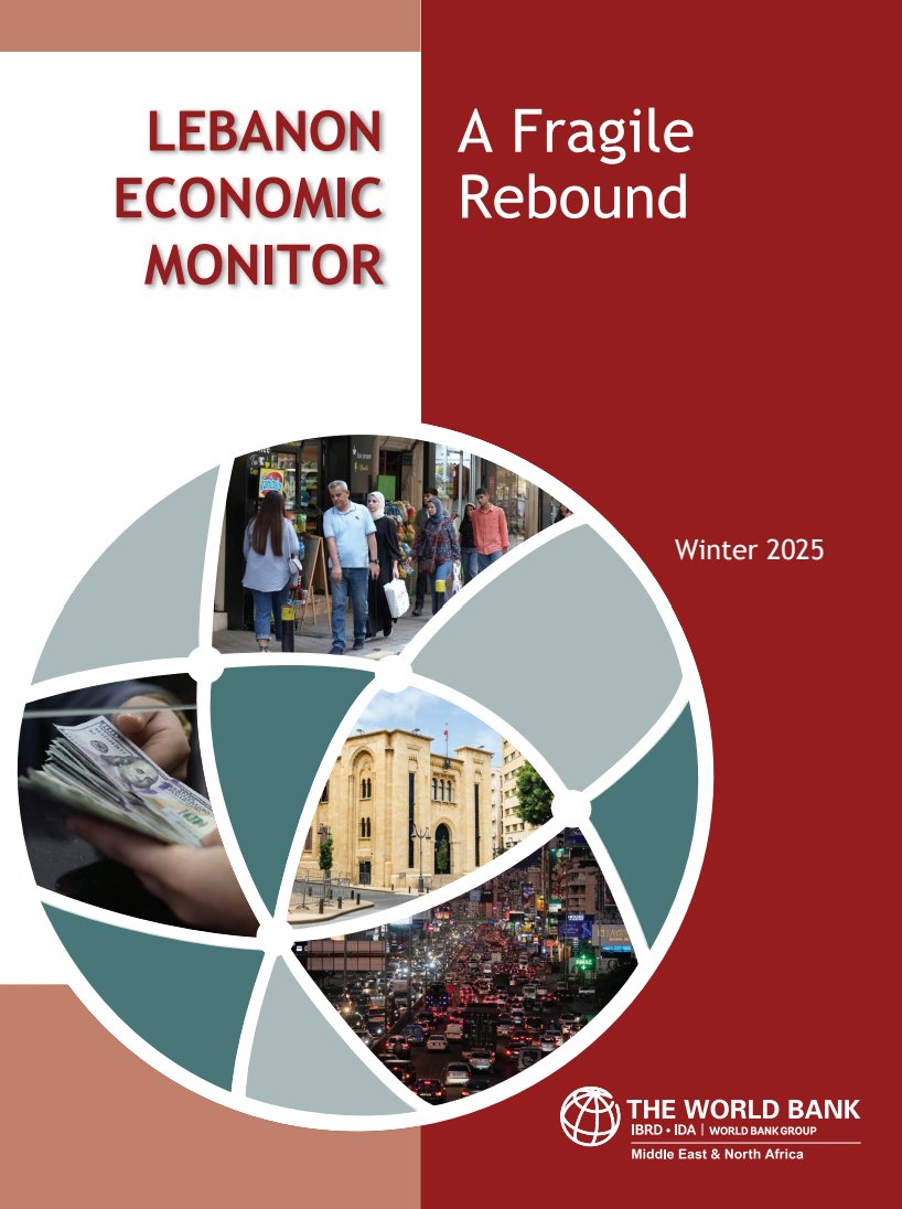 WorldBankMENA's tweet photo. #Lebanon 🇱🇧 Economic Monitor: Lebanon’s economy registered a 3.5% growth in 2025 signaling the start of a modest recovery following years of severe contraction.

Continued reform progress is key to sustaining recovery. https://t.co/2l7qkFxkb4 https://t.co/HM0kTvKyFb