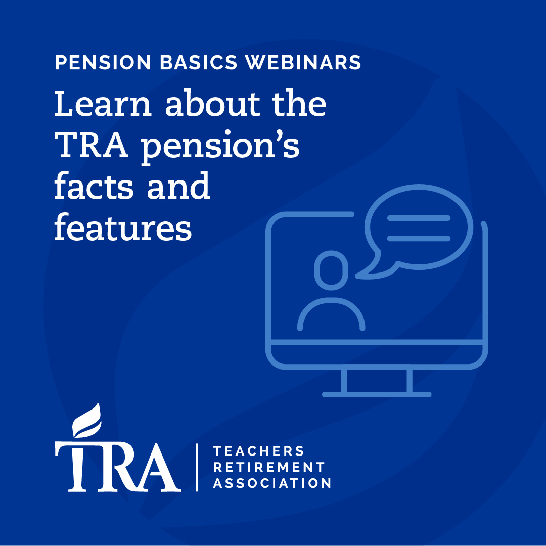 MinnesotaTRA's tweet photo. Pension education 101 – TRA Pension Basics webinars explain your TRA retirement benefit. Open to all members. Info: https://t.co/G9WhRUv57k https://t.co/GilmwwjgVs