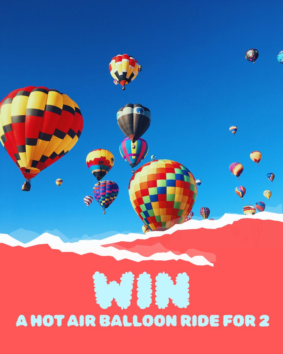 winningmomentuk's tweet photo. WIN a hot air balloon ride for 2!🎈
White Stuff x WonderDays have teamed up to send you soaring up to 5,000ft 🌤️
Enter now for your chance to win - link in bio🎉
#WhiteStuff #WonderDays #WinningMoments https://t.co/qDRFQnB7Gv