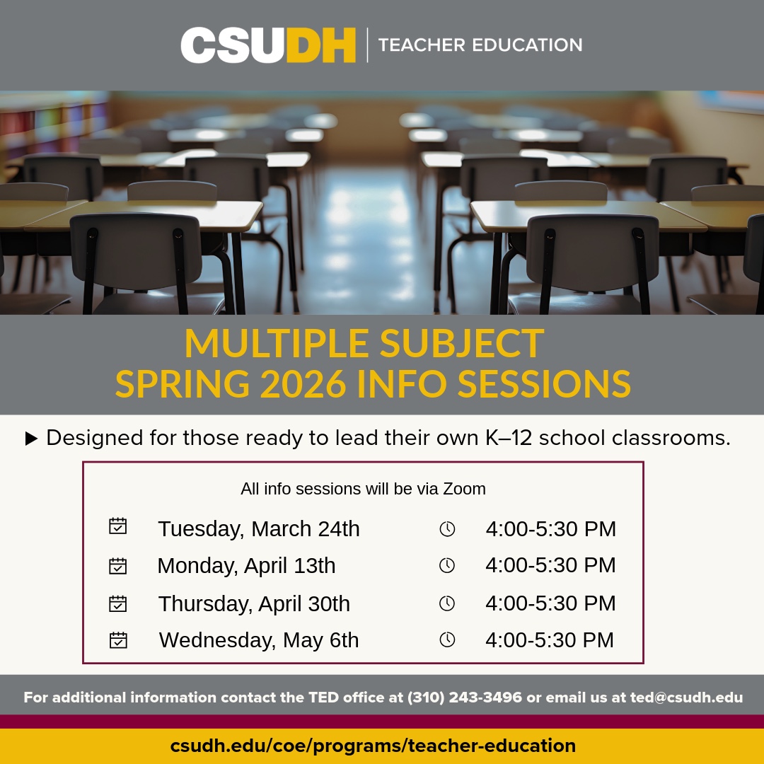 CSUDH College of Education tweet media