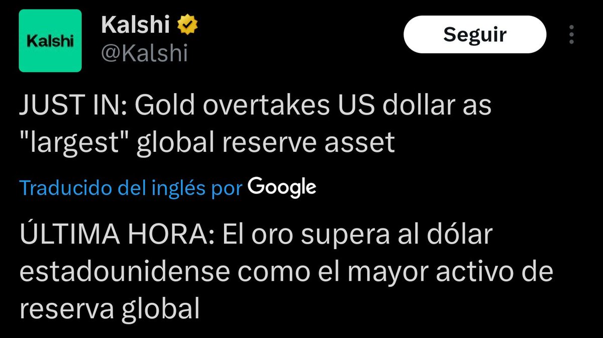 DBATTAGLIAYtube's tweet photo. Muy interesante el tema del Oro cuando estamos a las puertas de la singularidad tecnológica.

La I.A esta derrumbando la industria del software y por eso las acciones caen en correlación.

Por supuesto la nave payaso correlaciona a Bitcoin en la caída.

Pero volvamos al oro, mi pregunta es: exactamente que problema esta resolviendo el oro en la era de la singularidad?

Es decir para quien es este oro de reserva? 

Respuesta: Es para los Bancos Centrales que emiten el dinero fiat sin respaldo en oro. 🤣

El oro no es programable como Bitcoin, es menos escaso, se sabe que no funciona en la economía humana moderna.

Necesita custodia fisica, es caro de transportar, no se divide fácilmente, esta concentrado en pocas bovedas secretas.

Si nos movemos a la economía de agentes I.A, el oro es un pedazo de roca amarilla obsoleta.

Los Agentes I.A y los humanos modernos no pueden comerciar con oro.

Los Bancos Centrales esperan que sus reservas en oro les permita reiniciar el experimento monetario fallido que ellos mismo han creado.

Si la super inteligencia I.A, el Internet y la tecnología son el futuro, el oro no juega ningún papel como activo monetario.

El oro es una reliquia como los Bancos Centrales que estan imprimiendo hasta el olvido.

Bitcoin funciona como un sistema  separado con autonomía propia.

La I.A es como la pólvora que nivelo la fuerza. En el futuro cercano el software libre se va a comer al software propietario.

Toda la propiedad intelectual llegó a su fin.

Tal vez este sea el último rally del oro ante la llegada de la singularidad tecnológica definitiva.

Asi como la electricidad desplazo a muchas industrias milenarias. El oro tiene sus dias contados por pura logica evolutiva.