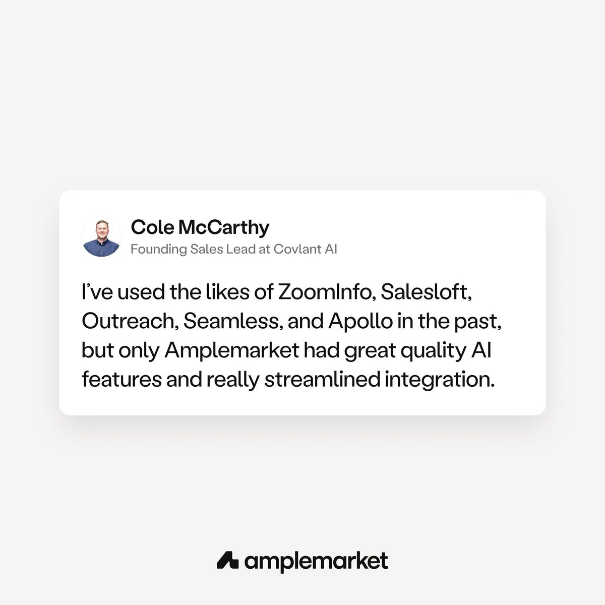 Amplemarket tweet media