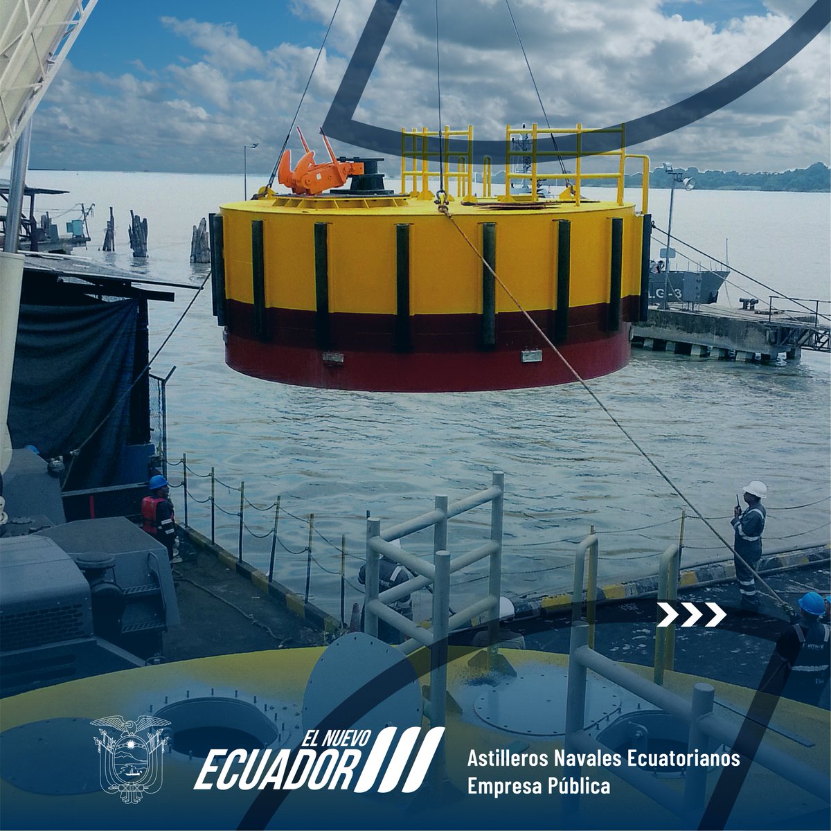 AstinaveEp's tweet photo. En ASTINAVE EP, la línea Costa Afuera desarrolla infraestructura petrolera y tendido de tuberías submarinas, operando en proyectos clave como la Plataforma AMISTAD.

Impulsamos el sector energético del Ecuador. 🇪🇨⚓

#AstinaveEP #Offshore #ElNuevoEcuador https://t.co/3M50mRPACB