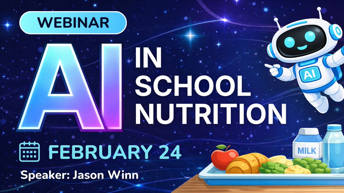 Join us tomorrow for our webinar: AI in School Nutrition! ✨ We’ll cover what AI is, where it can help, and where it falls short, especially when compliance is on the line.

Register now: ow.ly/wjCp50Ykbl3