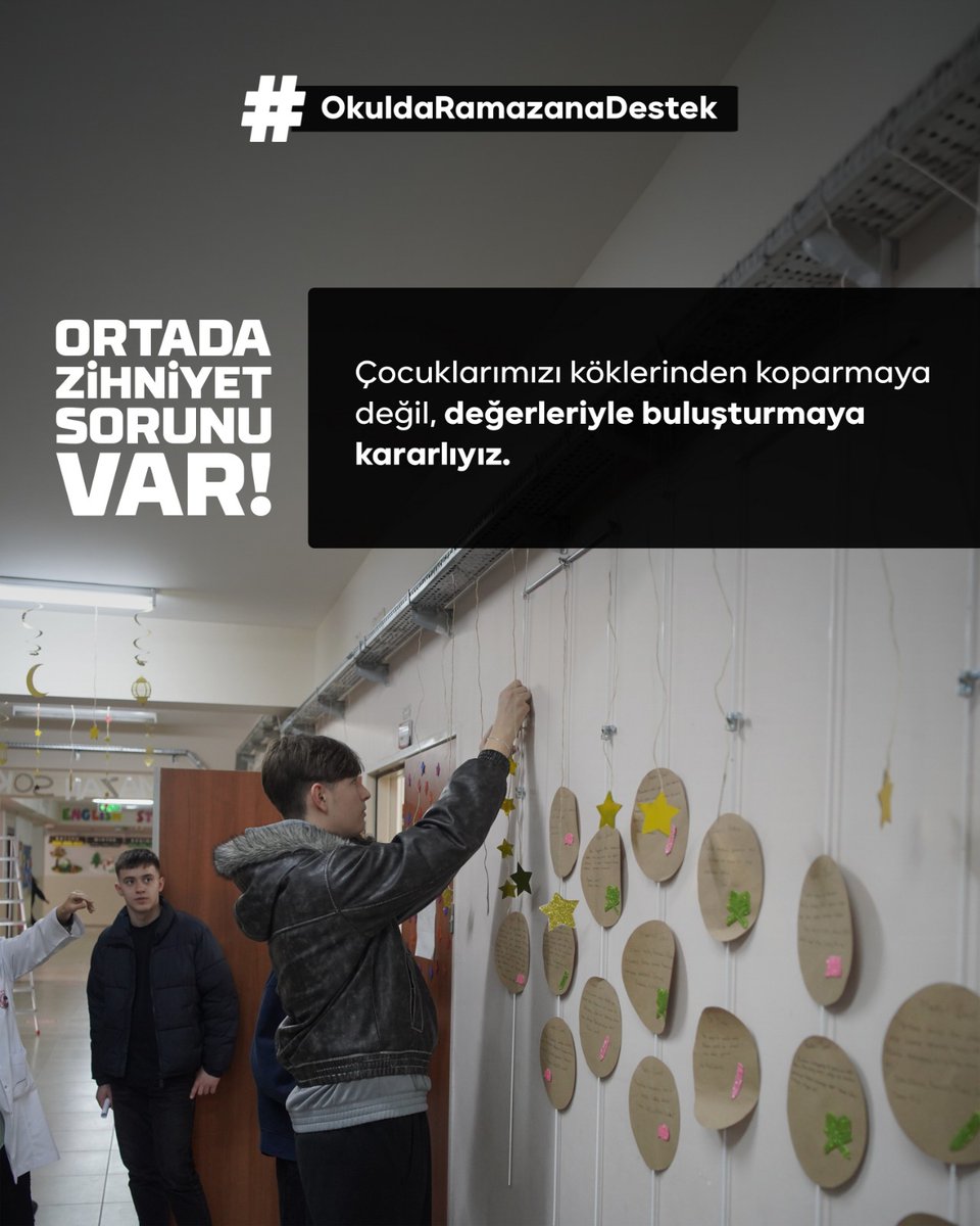 İdeolojik türdeş yapıların Ramazan etkinliklerine karşı çıkmaları toplumumuza ne kadar uzak ve İslam inancına ne kadar tahammülsüz olduklarını göstermektedir. 
#OkuldaRamazanaDestek