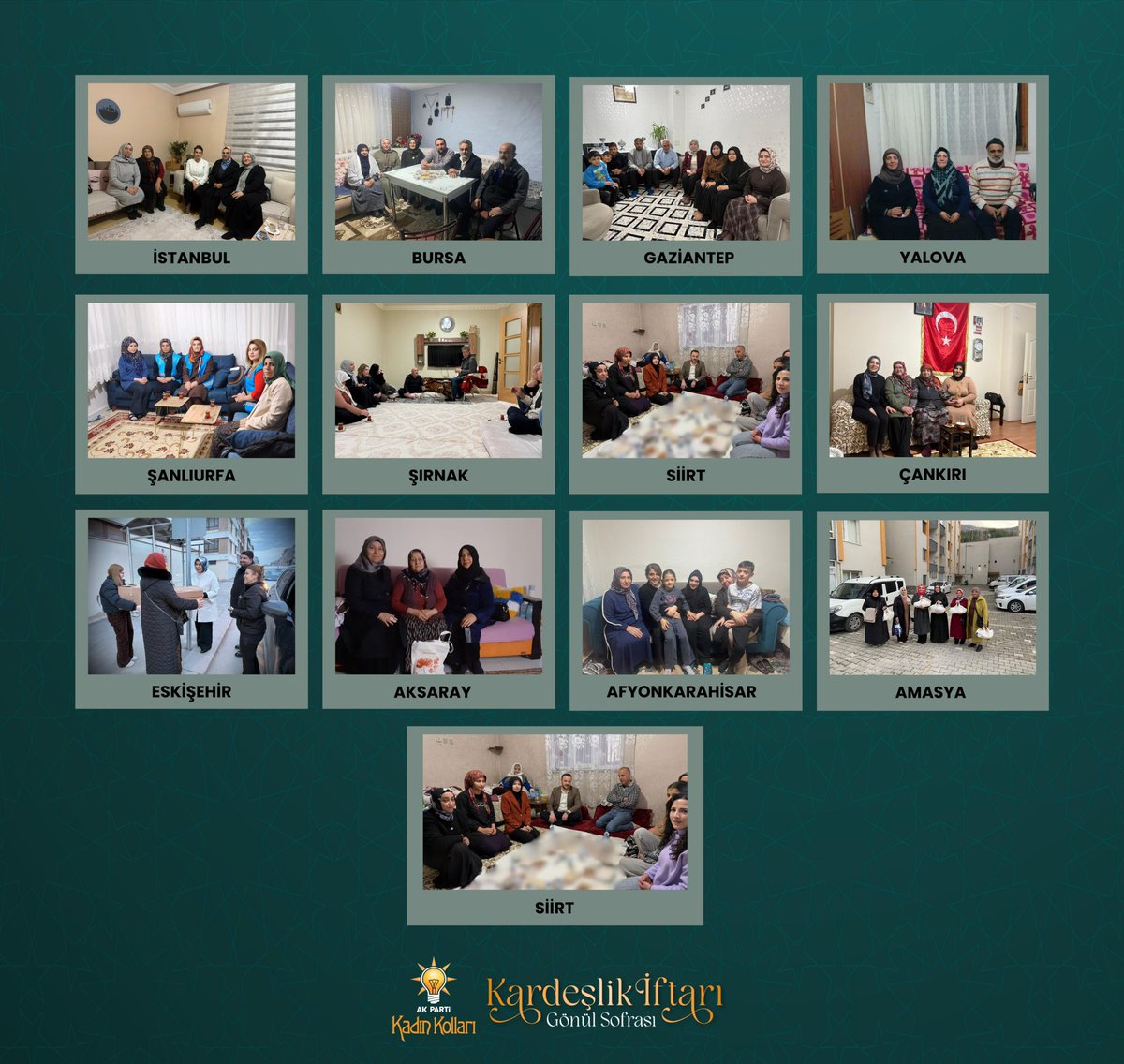 Her şehirde ayrı bir hikâye, her hanede aynı umut ve mutluluk var.

Paylaşmanın verdiği huzurla, bu mübarek ayın iklimini birlikte büyütmeye devam ediyoruz.

#MilletimizleNiyetimizBir