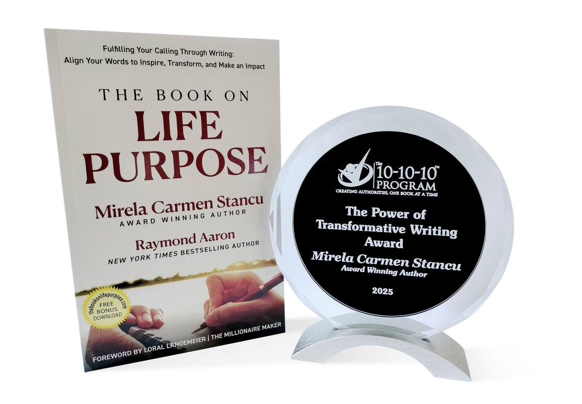 Writers_PIF's tweet photo. Co-authored with NYT Bestselling Mentor Raymond Aaron - Foreword by wealth expert Loral Langemeier - Written by a woman who lived the journey.
This isn’t theory-it’s transformation.
https://t.co/qTo3j5VMQQ

#ThoughtLeaderBook #PurposeWithProof #YourMessageMatters #PurposeAndProof