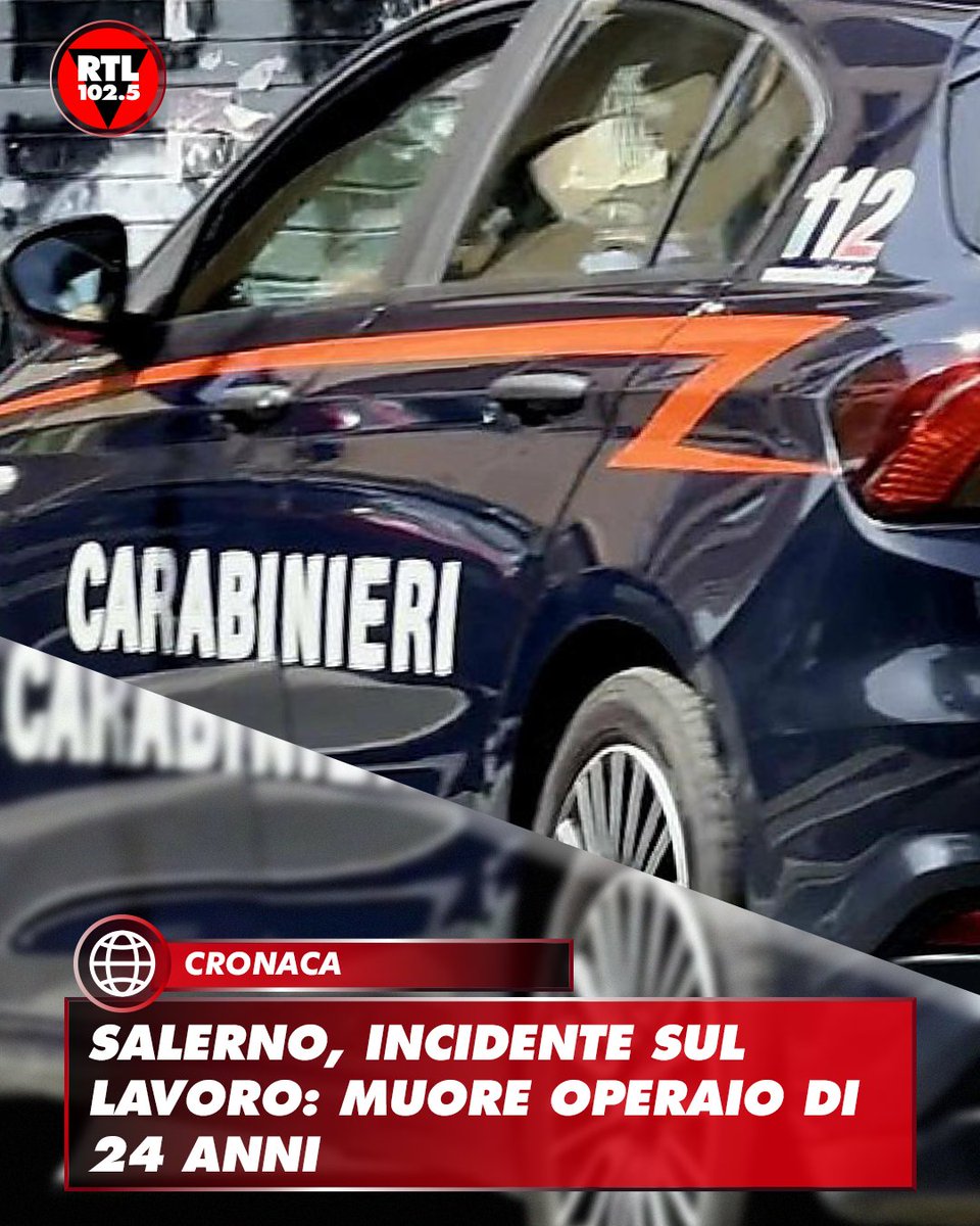 rtl1025's tweet image. ⚫ Un #operaio di 24 anni ha perso la vita in un incidente sul lavoro avvenuto nella tarda mattinata a Nocera Inferiore ( #Salerno ). La vittima, Carmine Albero, era originaria di Sarno e lavorava come operaio in un'officina che si occupa della riparazione di camion. Secondo una