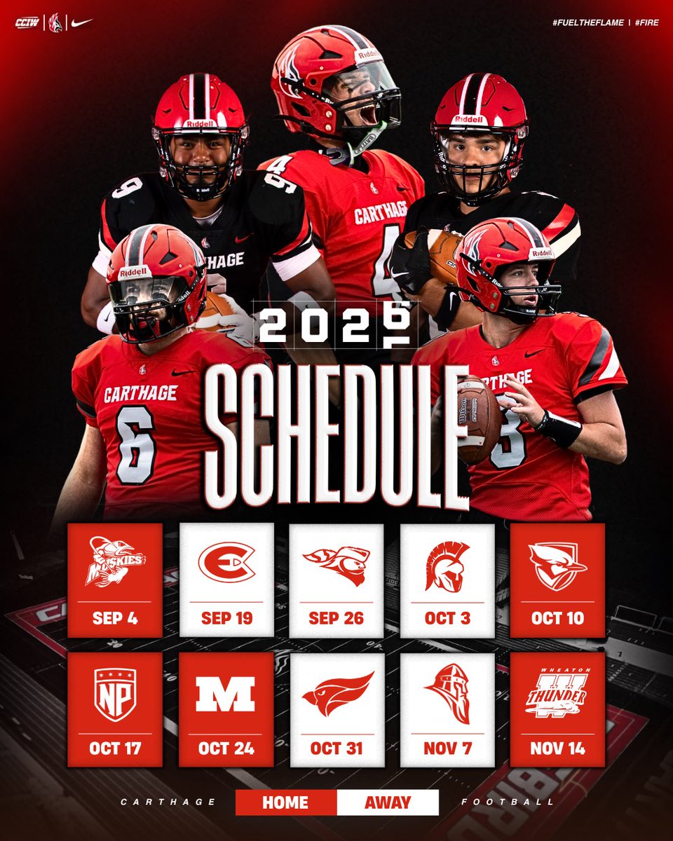 Carthage College Football tweet media