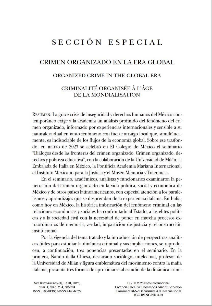 Foro Internacional tweet media