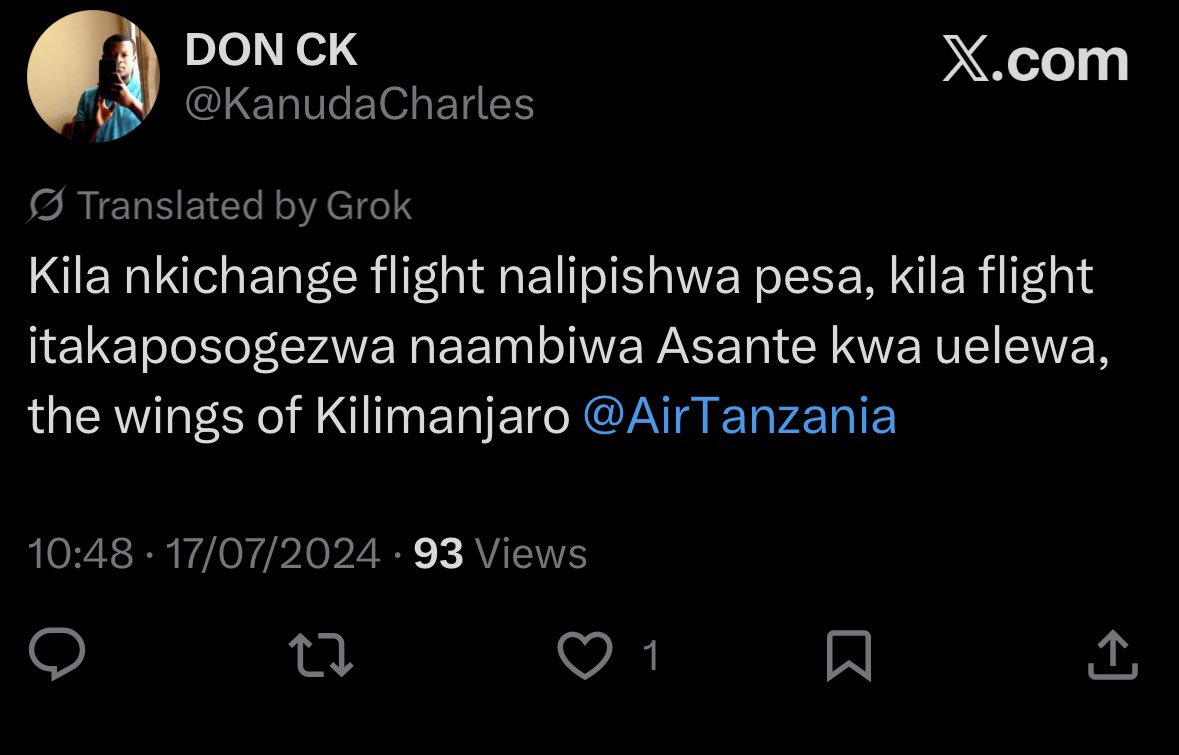 KanudaCharles's tweet photo. @ze_mandevu Same problems since. “Asante kwa uelewa” https://t.co/wZtq7RVObO