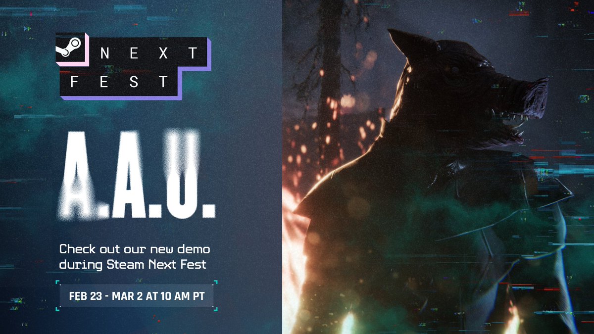 #SteamNextFest is here!

Creepy anomalies are haunting the buildings of Uzovnica. A fully charged weapon won’t be enough for what you’re about to face.

💀 Play Chapter 2 of the A.A.U. Black Site demo on Steam!
store.steampowered.com/app/3607440/AA…

#horrorgame #indiegame #gamedev