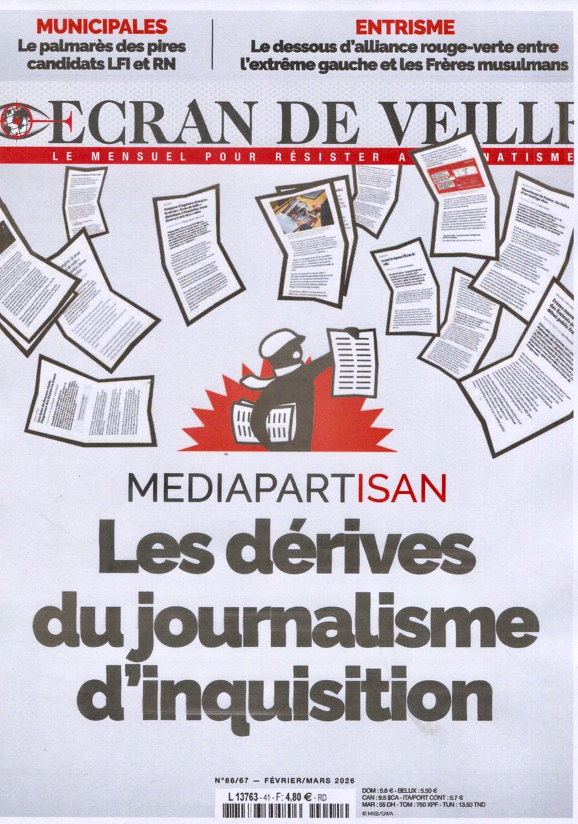 Sortie du dernier numéro du mensuel "Ecran de veille" largement consacré à Mediapart. Le site qui se dit indépendant défend très souvent les intérêts du Qatar et des Frères musulmans. Il est allé jusqu'à s'en prendre à un Français injustement emprisonné au Qatar pendant 5 ans...