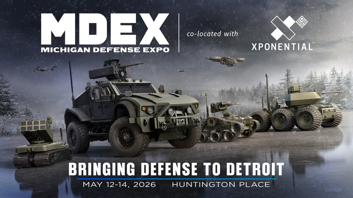 Detroit to Host World’s Leading Defense &amp; Autonomy Event: 
Michigan Defense Expo and XPONENTIAL Show Unite for 2026

The press release is now LIVE: linkedin.com/pulse/detroit-…