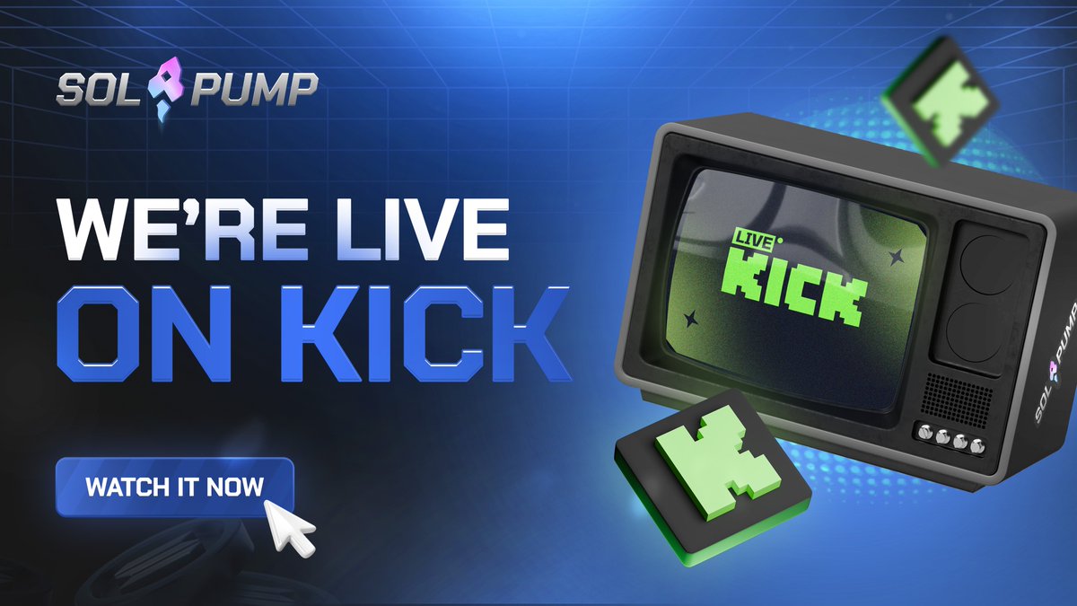 if you're ever looking for more solpump content, our creators go live DAILY on our official kick.com/solpump channel.

Airdrop live now, solpump.io