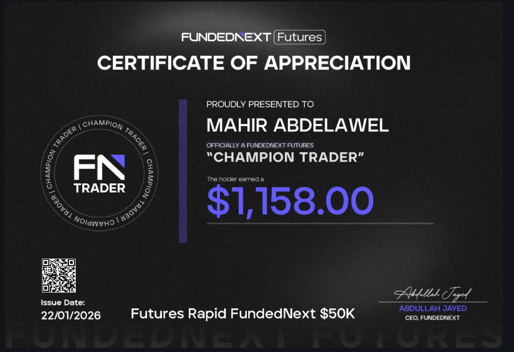 yoclezzy's tweet photo. Proud to receive my payout from @fnfutures. 🏆

Keep grinding, traders! 🔥

#FundedNextPayout best firm out there for payouts https://t.co/73PpYRNgYF