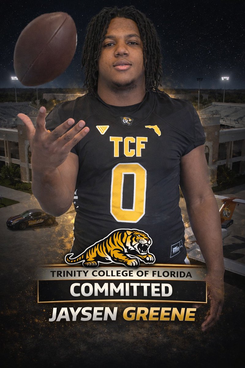 TCFTIGERSFTBALL's tweet photo. "Welcome to the Trinity Tigers Family"

Jaysen Greene-Louis 
@JaysenG_3 

@JaysenG_3 have respectful speed at that size giving him the "sideline-to-sideline" range. https://t.co/rBypV4lxnz