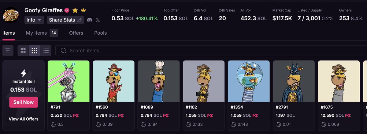 Lowest listed count ever and Floor is at an ATH...👀📈

Are you guys paying attention???

Apocalypse upgrade in less than 1 hour 🌋🦒