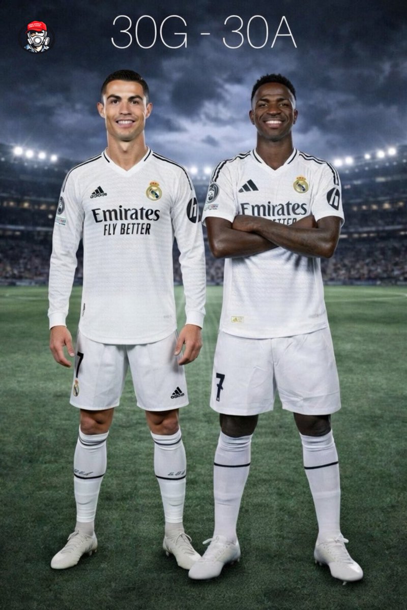 ESnomanu's tweet photo. Lista de jugadores del Real Madrid con 30 goles y 30 asistencias en Champions: 

- Cristiano Ronaldo 
- Vinicius Jr. 

Fin de la lista. https://t.co/qGeVU8arcQ