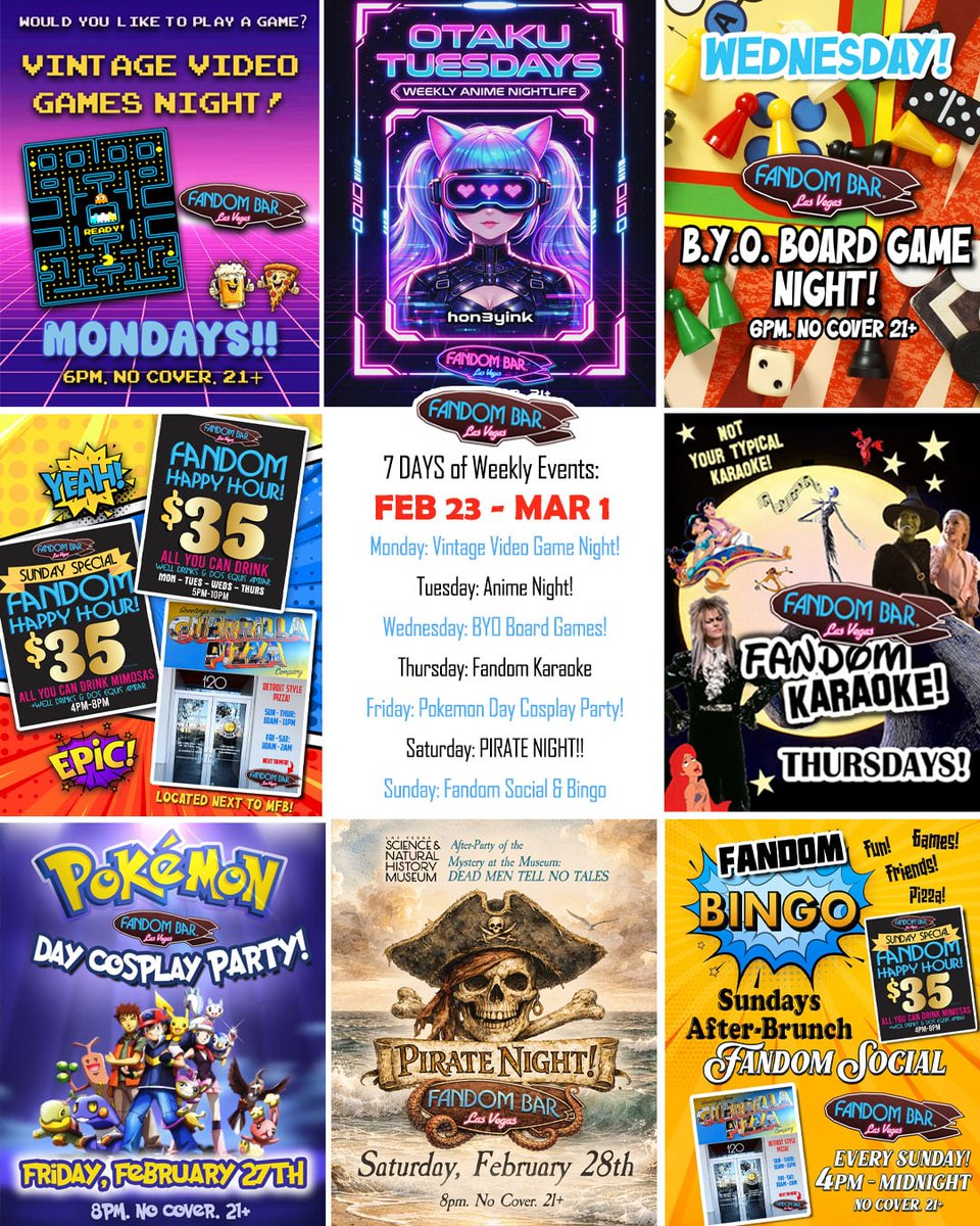 FANDOM BAR - Las Vegas tweet media