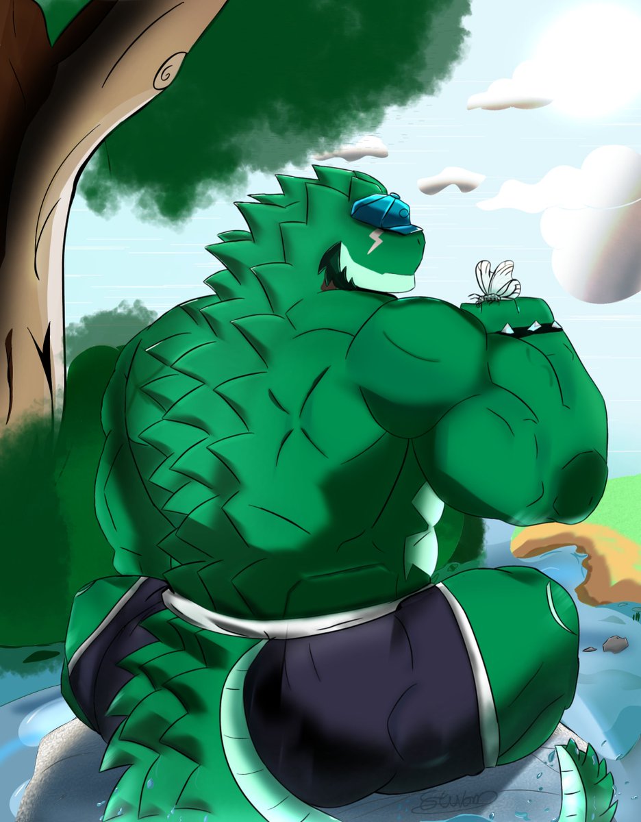 Bonita espalda grandulón 🙃🤘🏻
#furryartist #scalies #furryOC