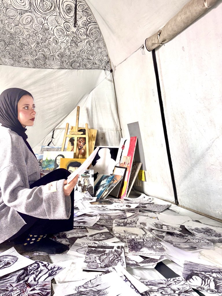 Today my posts are passing without any attention. No one is seeing the paintings I created during the hardest period of my life — the war.

If you see my post, please leave a dot.