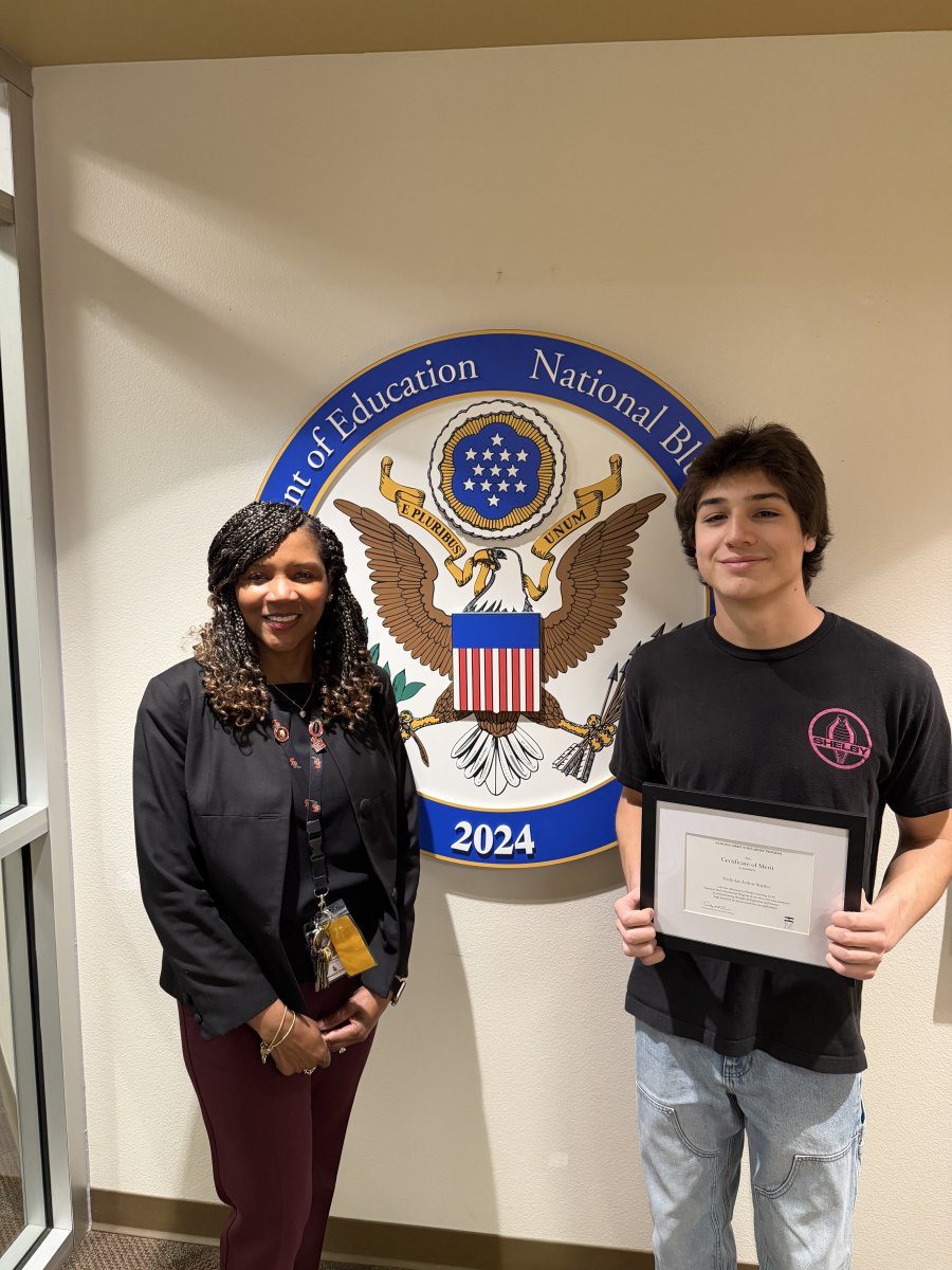 ShadowRidgeHS's tweet photo. Congratulations to Nicholas Snyder for advancing to Finalist standing in the National Merit Scholarship Program! We are so proud of you! https://t.co/q1tPzg0uvZ