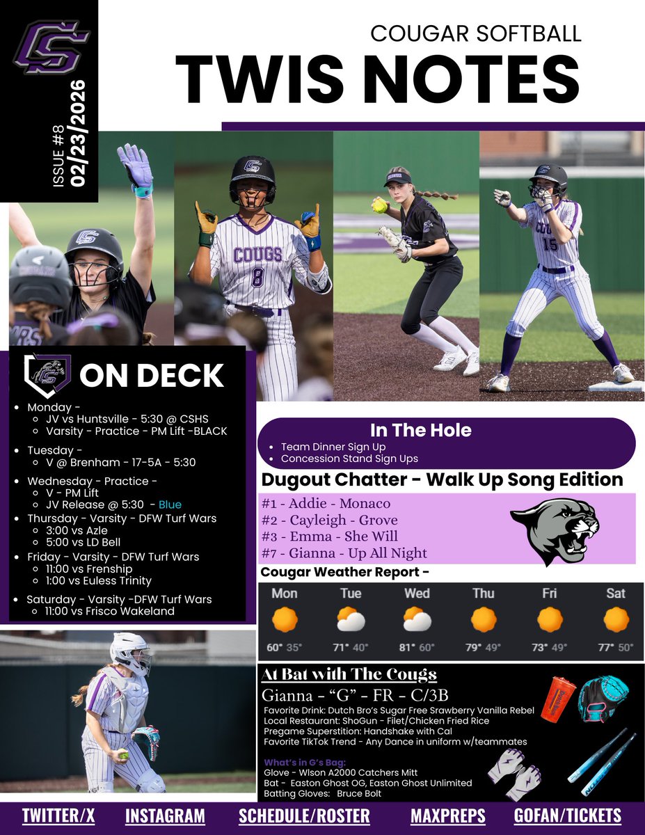 CSHS Softball tweet media