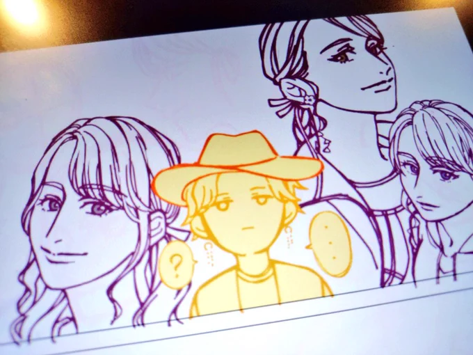 簡単な漫画みたいなものを描こうとして力尽きたものがこちら。ムリ。 