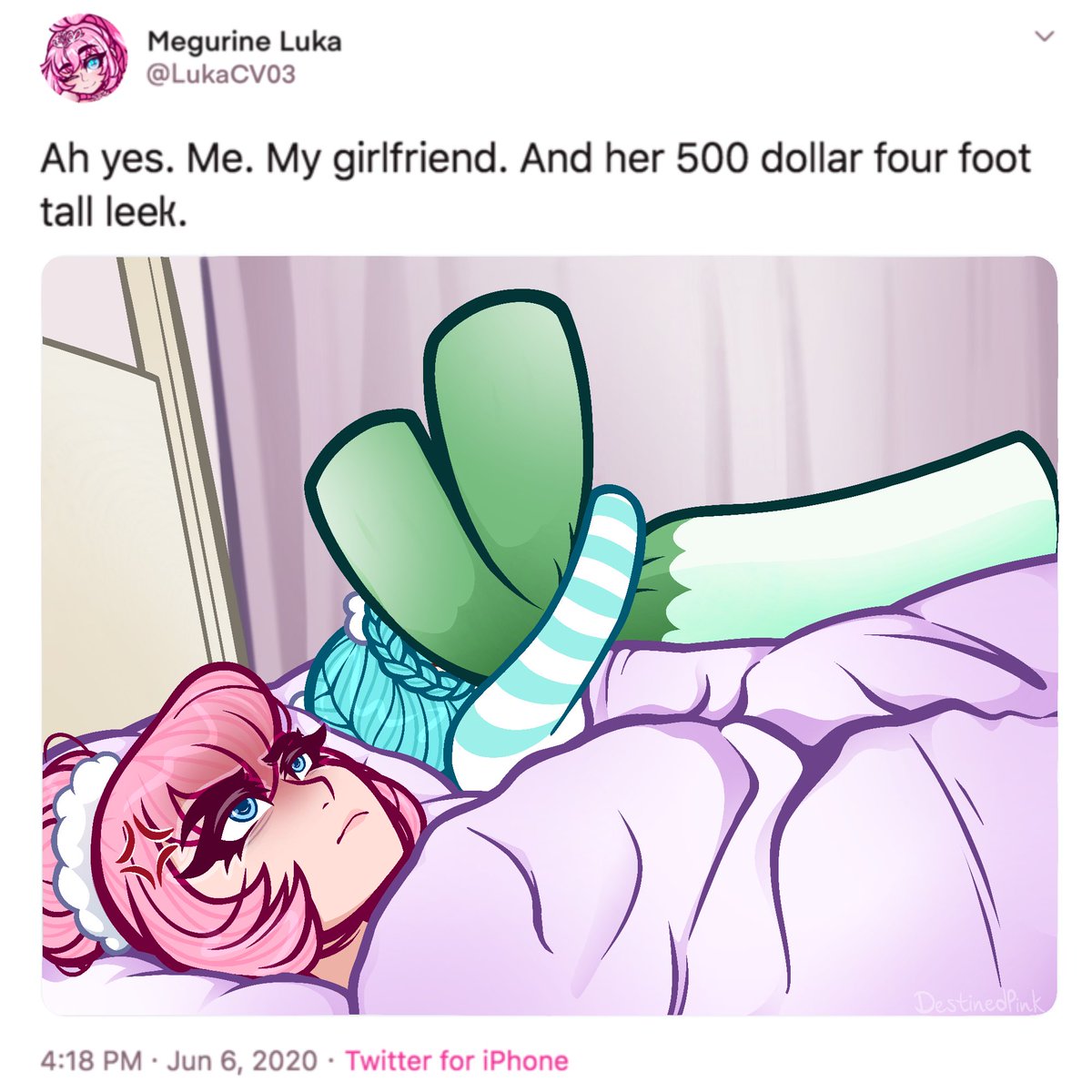 💢💤 Honk shoo Negitoro
#HatsuneMiku
#MegurineLuka
#MikuLuka