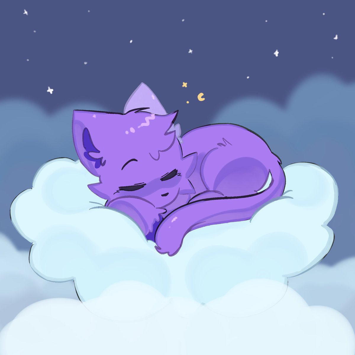Forgot catnap naps on cloud. . 
#SmilingCritters #catnap