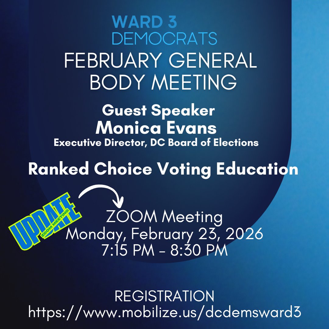 Ward 3 Democrats tweet media