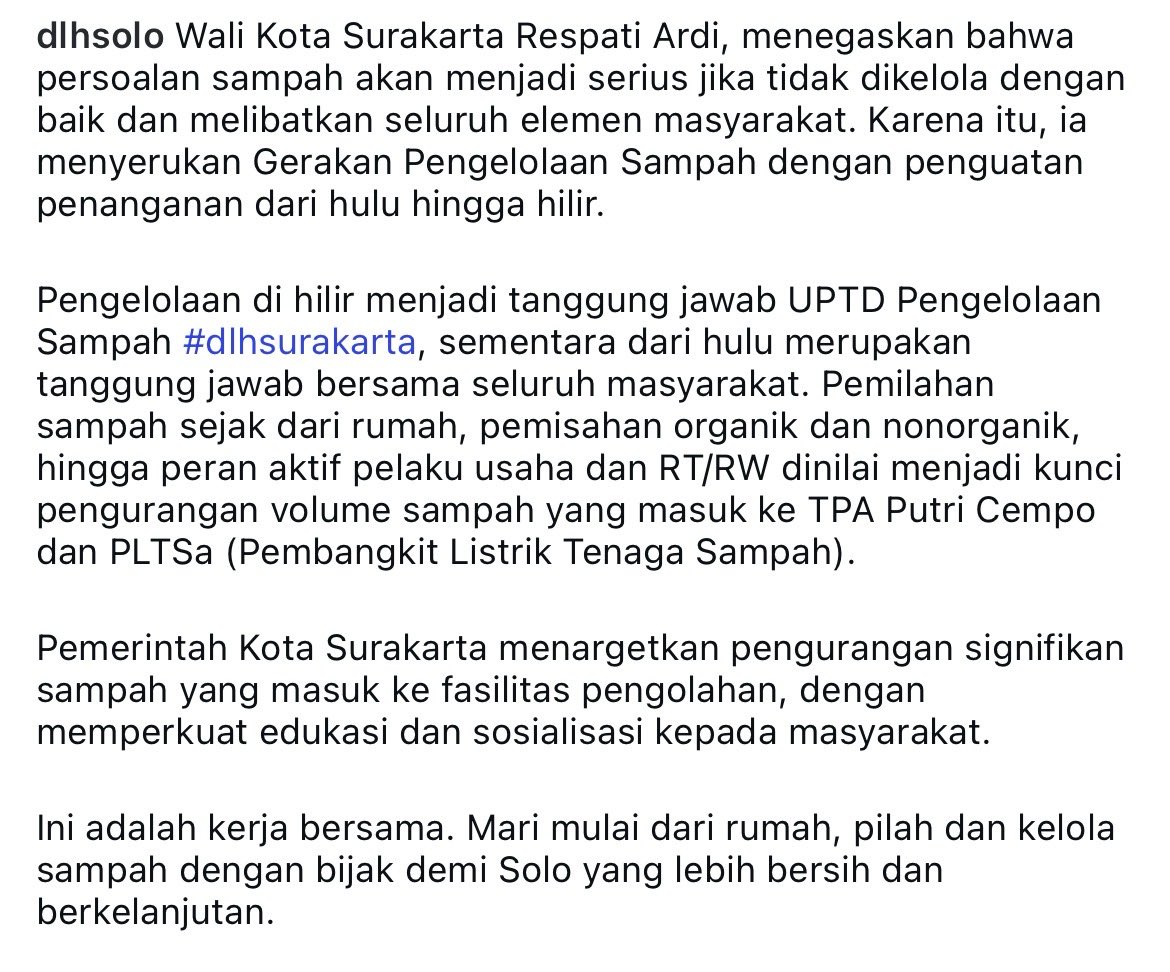 callistaandr's tweet photo. Tadi muncul utas warga Solo di aplikasi sebelah yg katanya lagi bau sampah disana, terus kita kepoin sosmed DLH Solo dan salfok ke captionnya yg dimana hal tersebut udah kita pelajari sejak masa kuliah sekitar tahun 2018-2021 dan udah pernah kita kaji juga TPA Putri Cempo. https://t.co/pBLmHG1qnx
