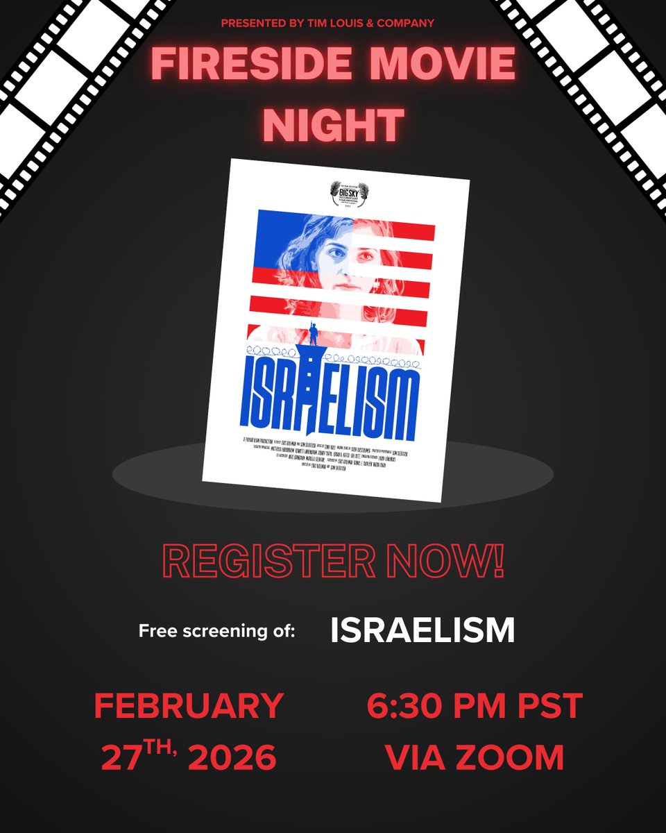 Fireside Movie Night is happening in 4 days on Friday, February 27th at 6:30PM PST! 

Register here: us02web.zoom.us/meeting/regist…