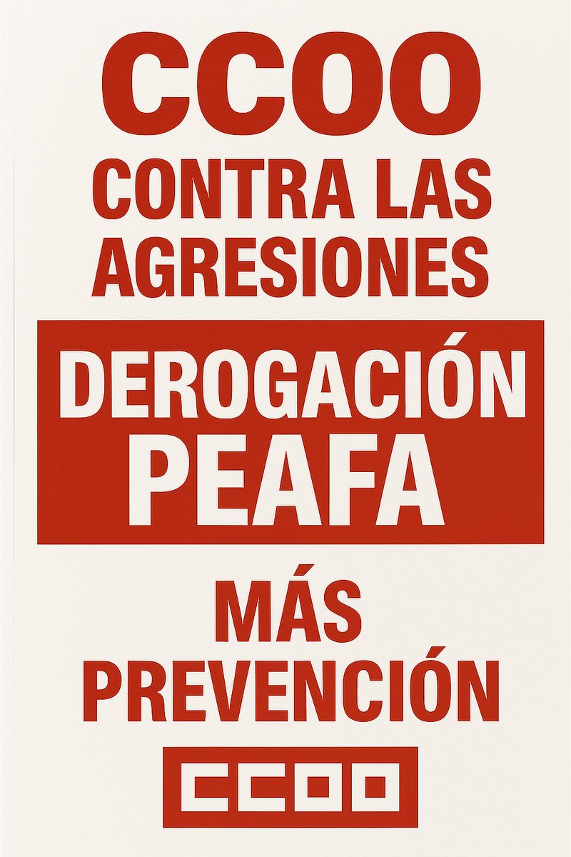 !MAS AGRESIONES!
Otra más en Picassent 

La plaga de la violencia contra personal penitenciario se extiende ante la indiferencia de los firmantes del #PEAFA

#sosprisiones se merece prevención, protección y apoyo 

Derogación PEAFA 
Ley de Prevención ya

<a href="/sae_fsc_ccoo/">SAE FSC-CCOO</a> 
<a href="/FSCdeCCOO/">FSC-CCOO</a>