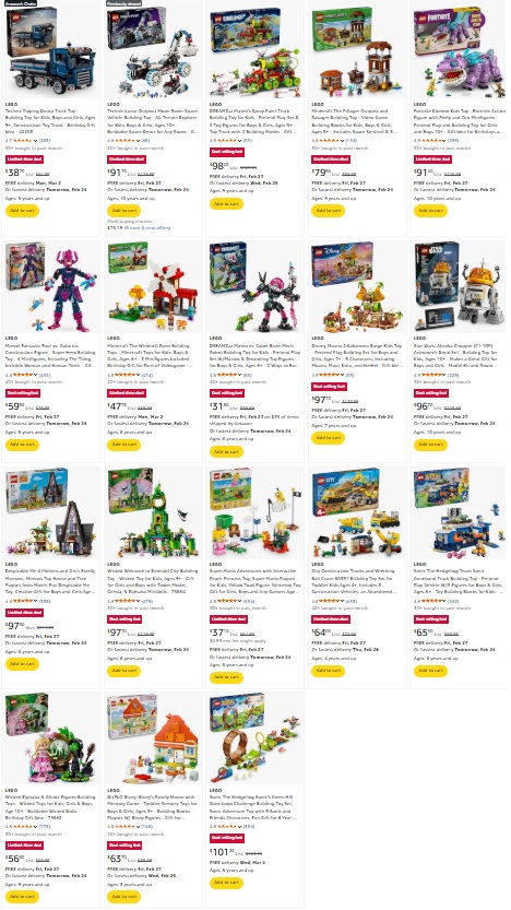 Amazon Canada LEGO Deals & Sales for Today, February 23, 2026 (18