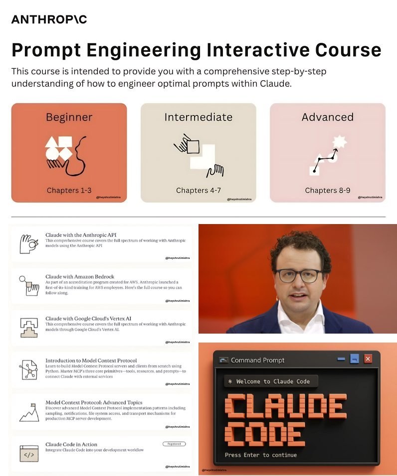 You've been scammed.

AI course sellers are making $50K/month repackaging these 3 free Anthropic resources:

> Anthropic Academy (Free courses from source)
anthropic.skilljar.com
> Official Skills GitHub (115 active issues, 412 PRs)
github.com/anthropics/ski…
> Claude Code