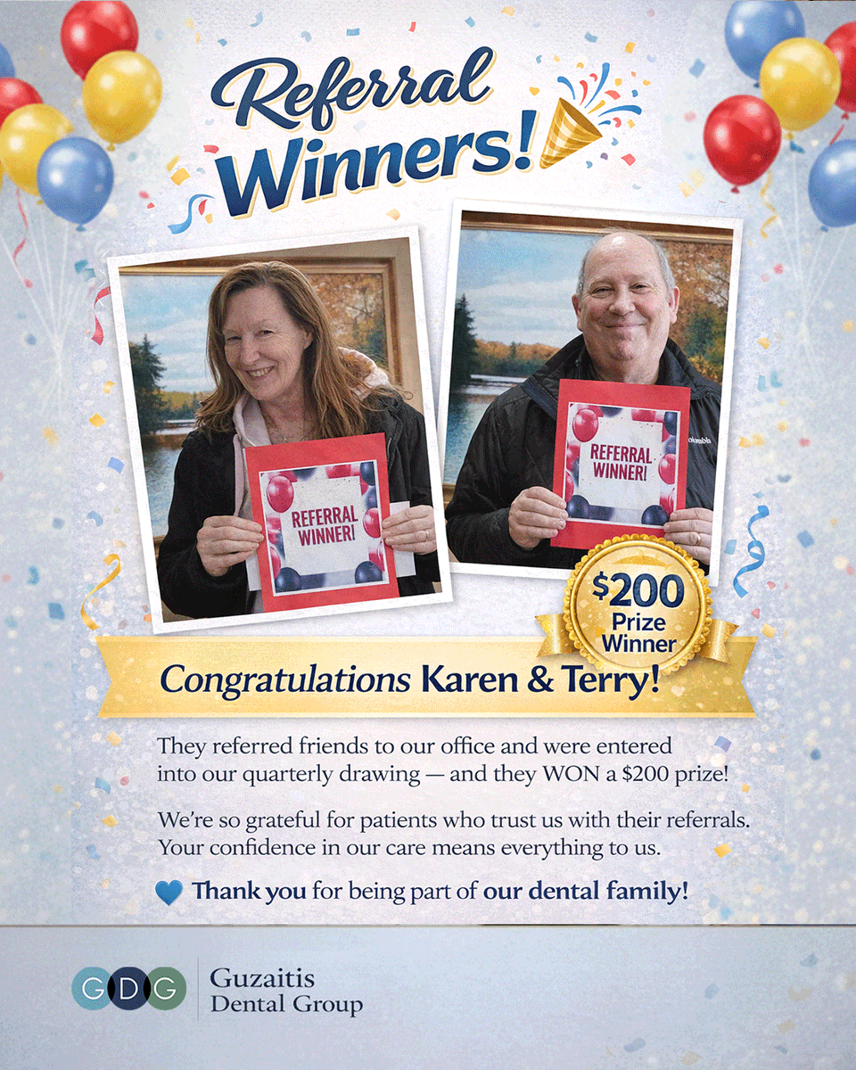 GuzaitisDG's tweet photo. 🎉 We have WINNERS! 🎉

A huge congratulations to Karen and Terry, our latest Referral Drawing winners!

Want to be our next winner?

Refer someone you care about and you could be next! 💙

#ReferralWinner #PatientAppreciation #DentalFamily #ThankYou https://t.co/PnnMPAuNPx
