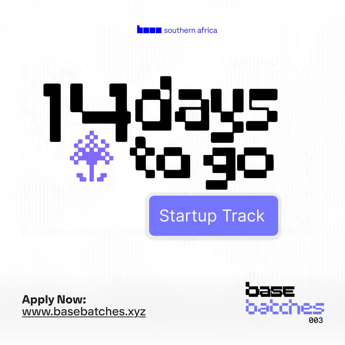 BasedSouthernAF's tweet photo. Some companies are built from one introduction.

- One room.
- One conversation.
- One yes.

The Startup Track exists for that moment.

If you're early-stage, building onchain, and still under $250k raised, this is for you. https://t.co/LsGYOO6KWI