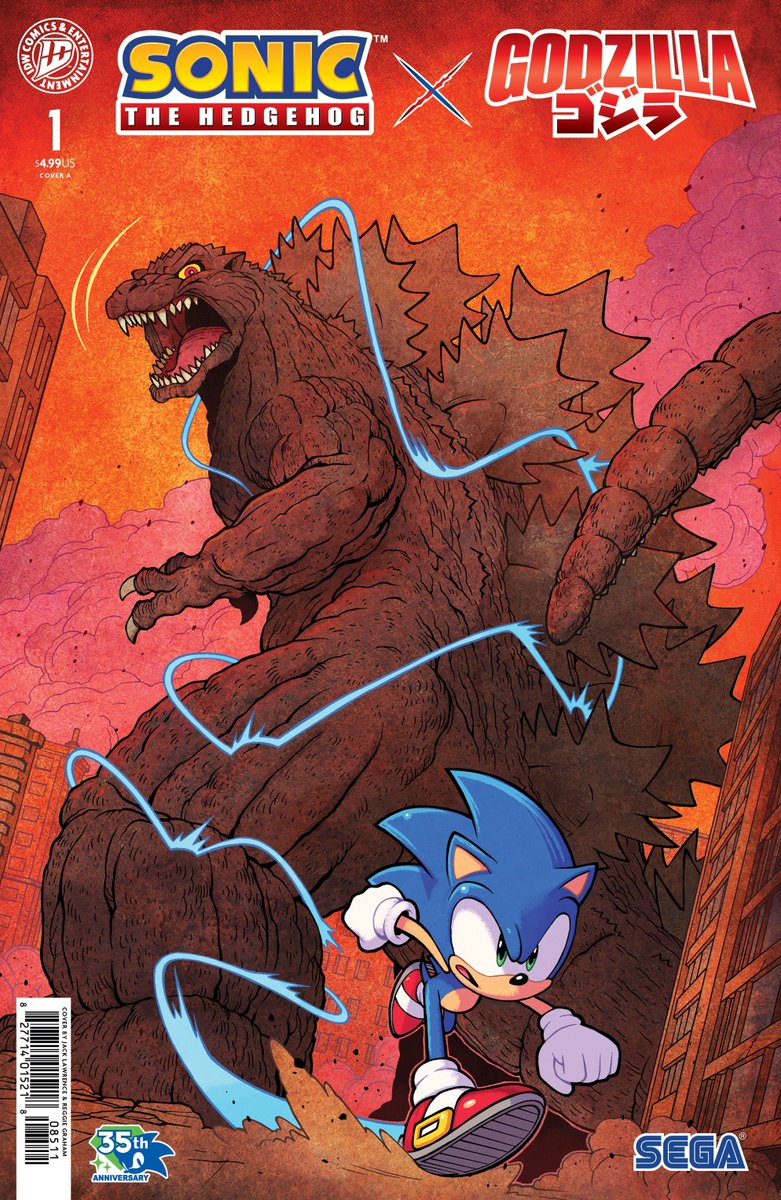 Sonic the Hedgehog X Godzilla comics has been announced!

It is written by Nick Marino (Godzilla Rivals) and drawn by Jack Lawrence (Sonic the Hedgehog), with colors by Reggie Graham.

#SonicTheHedgehog #IDWSibuc #SonicNews