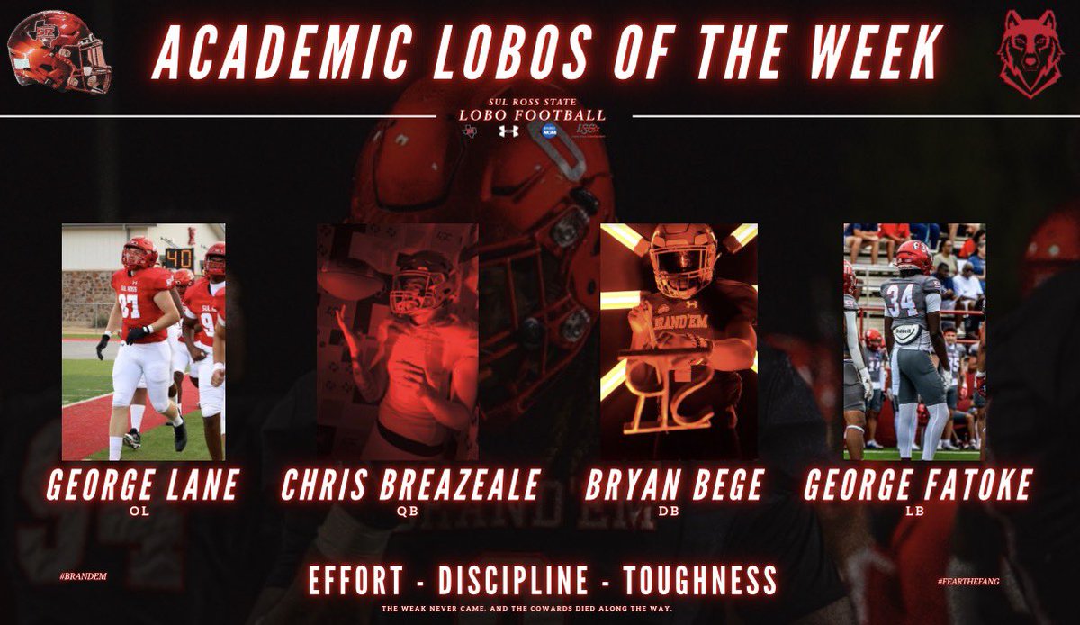 Sul Ross Football tweet media