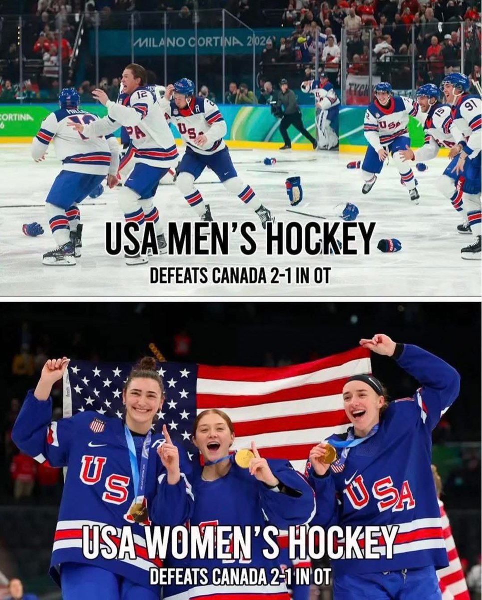 JFKman1's tweet photo. Two great wins by USA Hockey, 100% USA proud, well done everyone!! #GettingGold https://t.co/6kiFb4BvbA