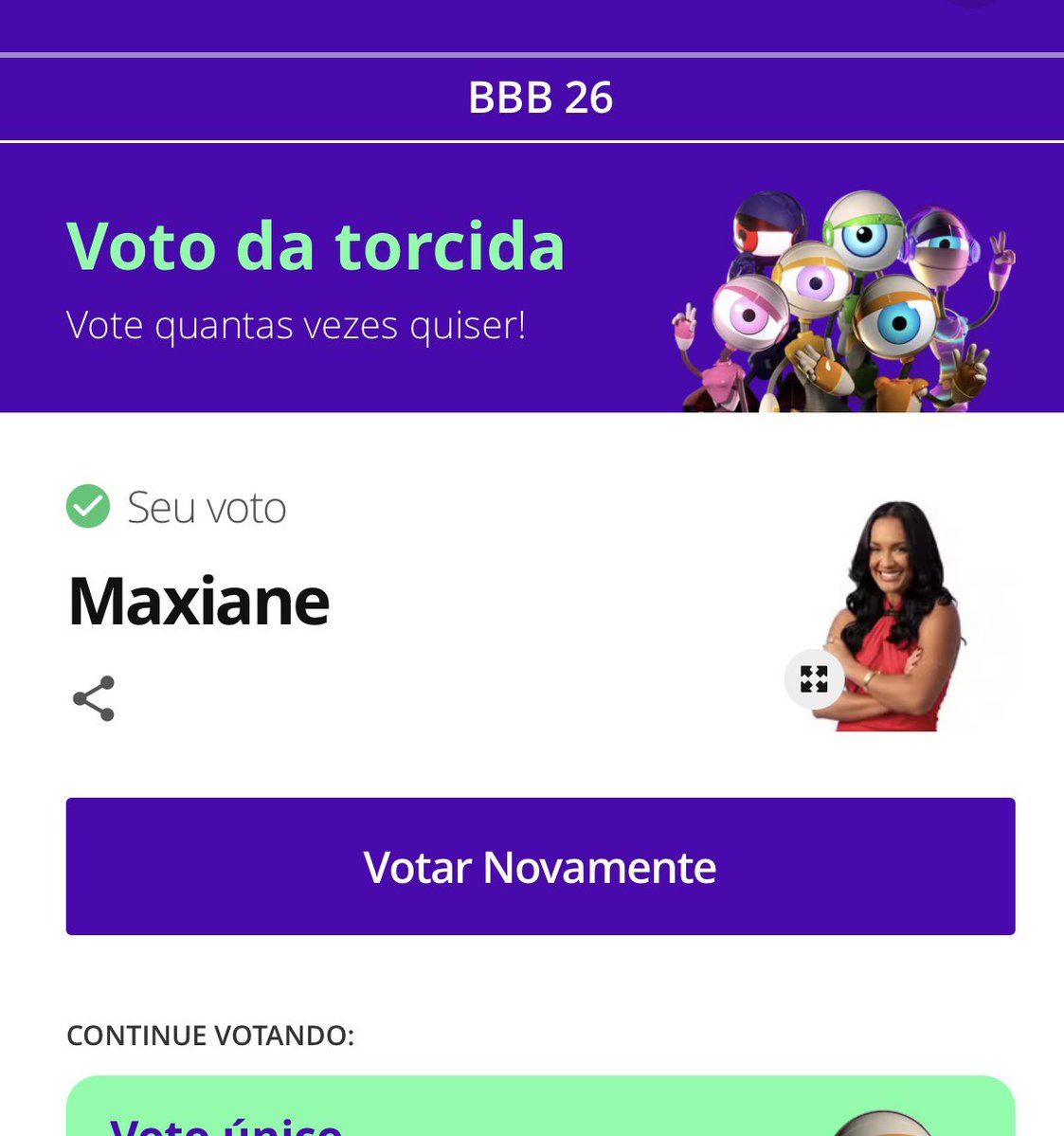 🚨 É AGORA! 🚨
Bora votar sem parar! Não vamos deixar nossa rebelde sair!
Foco total no gshow e dedo na tela!
#ForaMaxiane