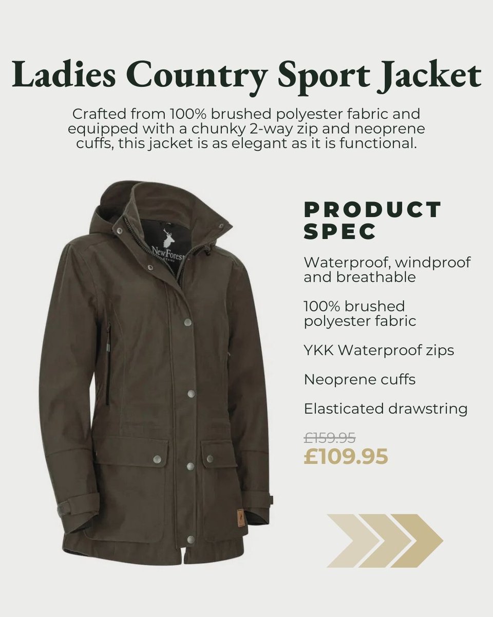 newforestcloth's tweet photo. 🌧️ Silent. Waterproof. Built for the field.
The Country Sport range delivers ultimate protection from rain, sleet &amp; snow with quiet brushed fabric and a 10,000 waterproof rating.

Ladies Country Sport Jacket
Country Sport Trousers
Dedito Moorland Waterproof Boots https://t.co/wovISuHLmC