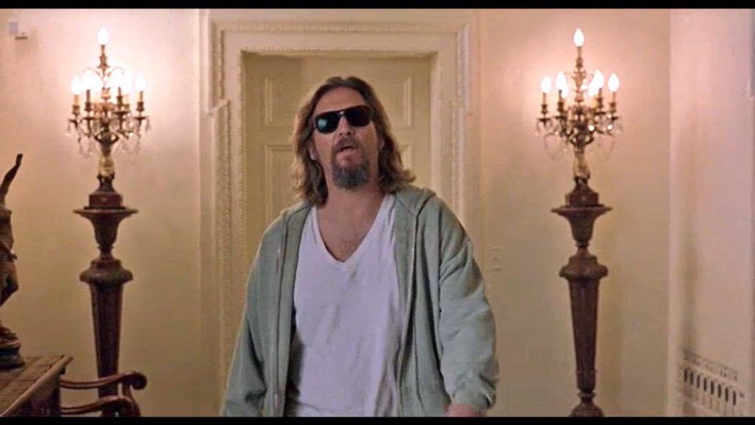 [BRANDT] Good Master Lebowski. Did you enjoy meeting my honourable lord?

[THE KNAVE] Truly, sir, a nobleman most gentle;
He bade me take any rug in the castle.

[Exeunt]